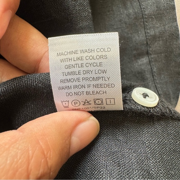 Quince Black European Linen Sleeveless Top size Large - Picture 15 of 15